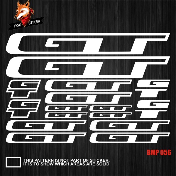 Bicycle Frame Decal Stickers GT-01